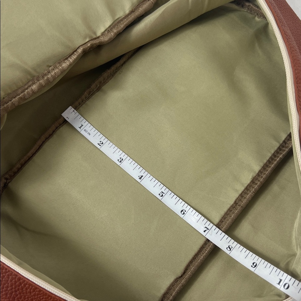 Graf Lantz Weekender Bag Tote Bag Cream & Brown - Picture 7 of 10